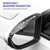 BAII9 2025 Hot 2pcs Car Rear View Mirror Sticker Rain Eyebrow For BMW 50th Kith 5 Series F20 E39 F10 F30 E90 E46 E60 G60 X5 E87 F11 G2