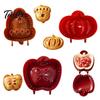 Pressa per impasto per dolci 2 Pezzi Set di stampi per hand pie autunnali, Tema autunnale Zucca Mela e Utensili da cucina Ghianda Mini torte alla frutta, Strumenti per il Ringraziamento,