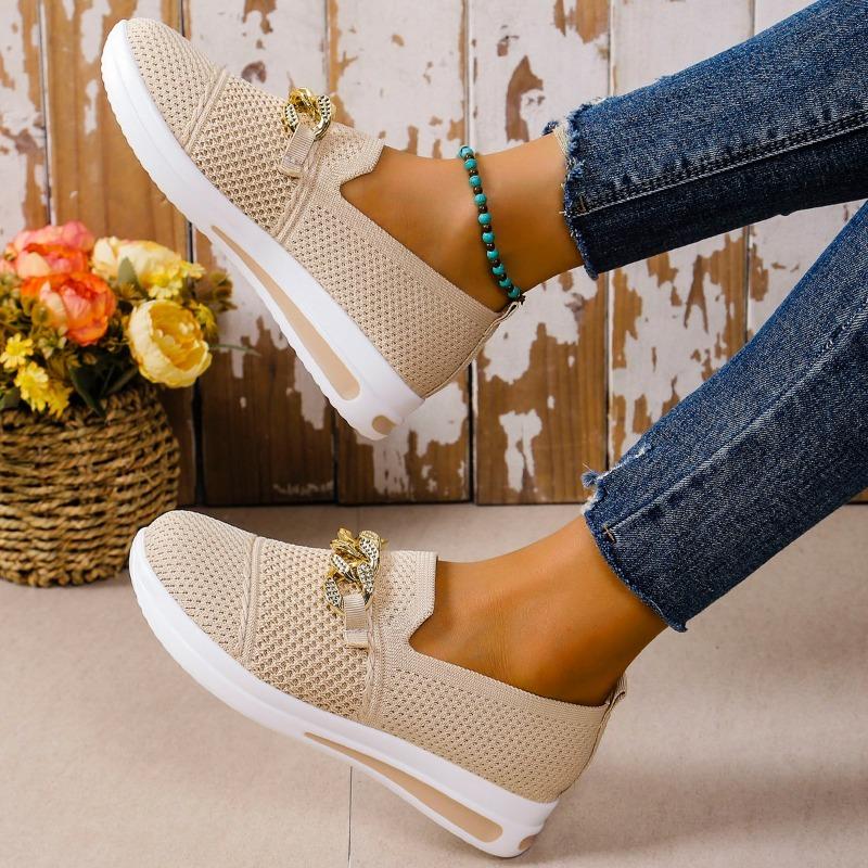 Большие размеры дышащая сетка Fly плетеные туфли для мам женские одинарные туфли — фото 11