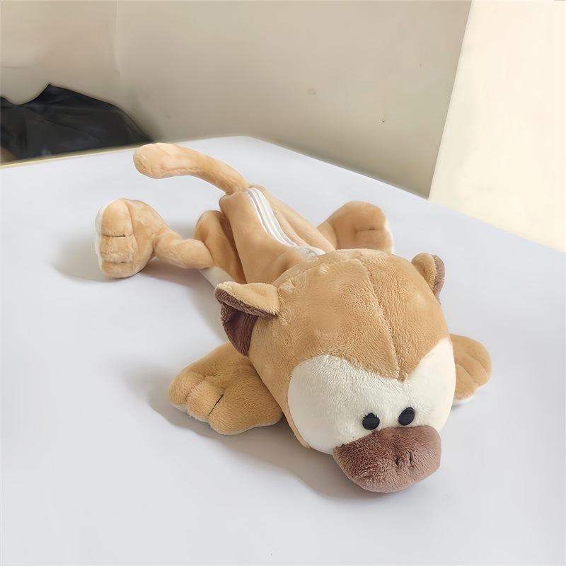 Cute Capybara Plush Pencil Case - High-Value Stationery Storage Bag for Students and Office Use