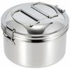 Zebra Stainless Steel Lunch Box, Simple II, with Inner Tray, 12cm, 152306