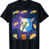 Astronaut Space Laser Beam Cat Meme Taco Pizza Burger Kitten Tricou