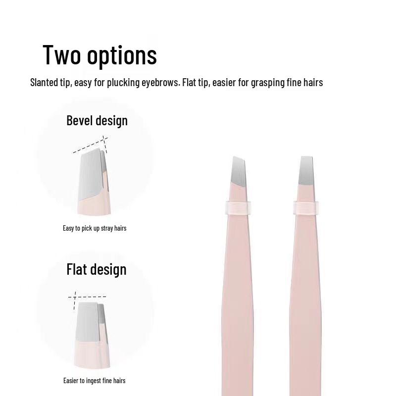 Multicolor Stainless Steel Eyebrow Tweezers Set for Precise Trimming and Makeup