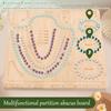 Bamboo Bead Board for Jewelry Making Beading Tray with Measurement for Necklace and Bracelet Making Kit 10.24 X 9.45 Inch