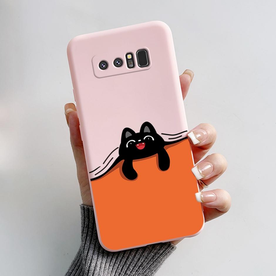 Cases For Samsung Galaxy Note8 Protection Back Covers Soft Silicone Cases For Samsung Note 8 Fashion Cartoon Printed Phone Coque