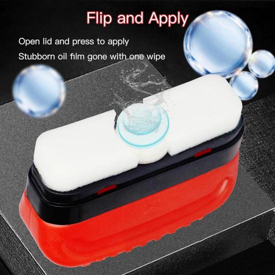 Oil Film Cleaning Brush for Car, 2PCS Windshield Brushes with Clean Degrease