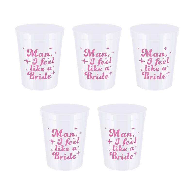 

450ml Party Cups Western Theme Bachelorette Decoration Wedding Party Favor Bride Bridesmaid Team Celebration Drinkware