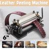 6" Stainless Steel Manual Leather Peel Tools Shovel Skin Machine Leather Splitter Vegetable Tanned Handle Peeler DIY Tool 30*12.5*10.5cm