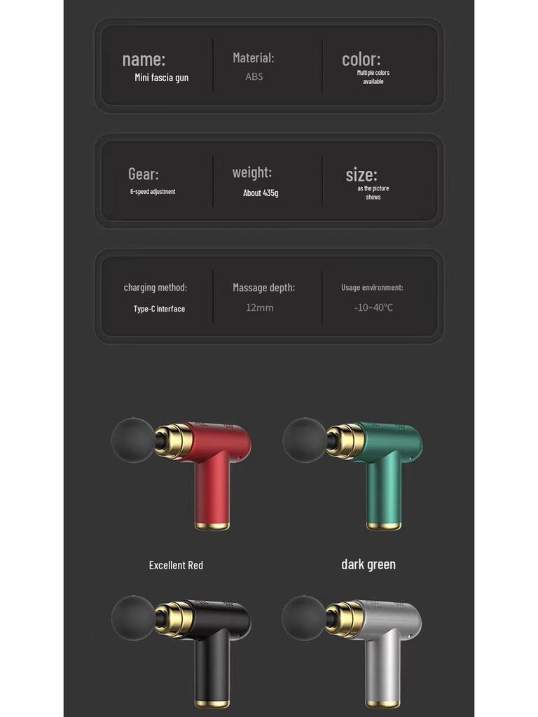 Mini Elektrische Faszienpistole zur Muskelentspannung und für Fitness