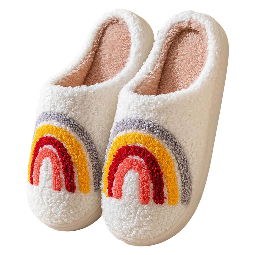Women Home Slippers Winter Warm Home Slippers For Women Men Soft Plush Fuzzy Winter Holiday Slippers Slippers Zapatos Para Mujer