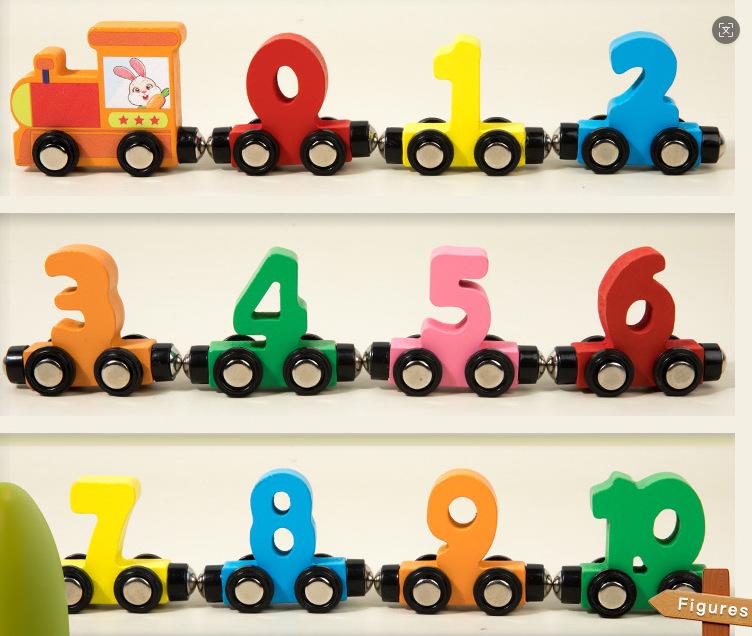 Magnetic Number Train Educational Toy for Ages 3-6: Early Learning Puzzle Blocks