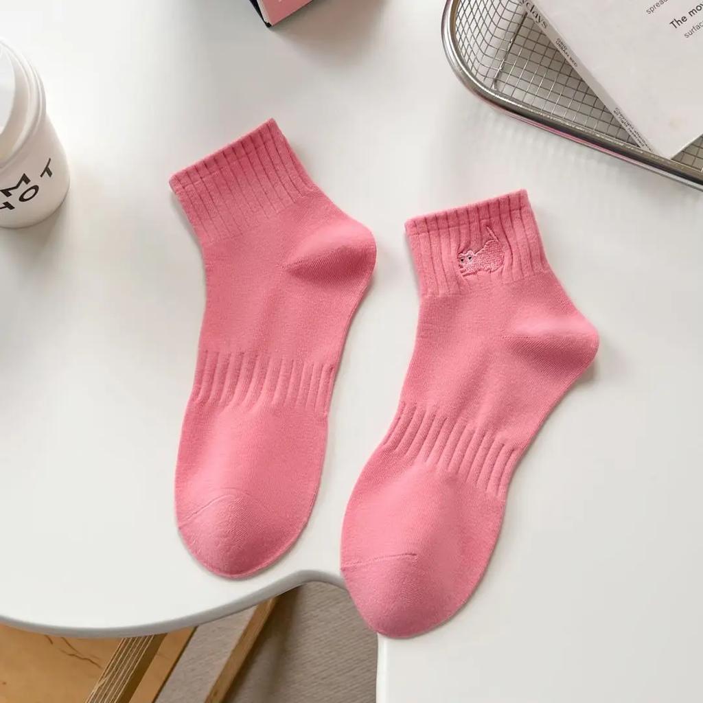 Damen Frühlings Sommer Mittelschaft Baumwollsocken Niedliche Katzen Socken Koreanische Mode Süßer Stil Kawaii Calcetines Animalitos Für Mädchen Geschenk