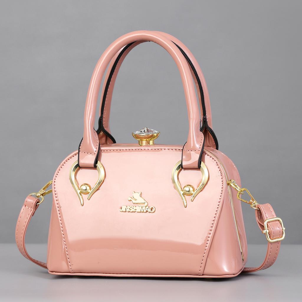 Women's Bag Bright Leather Mirror Handbag Shoulder Bag Fashionable Atmosphere Women's Bag Dinner Bag