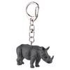 Mojo Animal Figure Keychain Rhino 387490