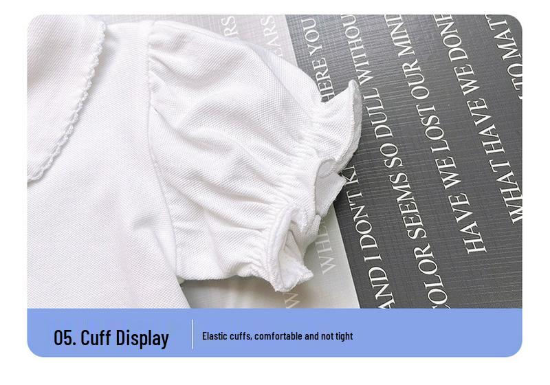 Children's Summer Polo Shirt: Unisex Short-Sleeve T-Shirt with Lapel and Lace for Boys and Girls