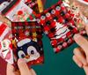 100Pcs 7x10cm Christmas Cartoon Printed Machine Sealing Snowflake Pastry Candy Cookie Packaging Xmas Party Gift Bags