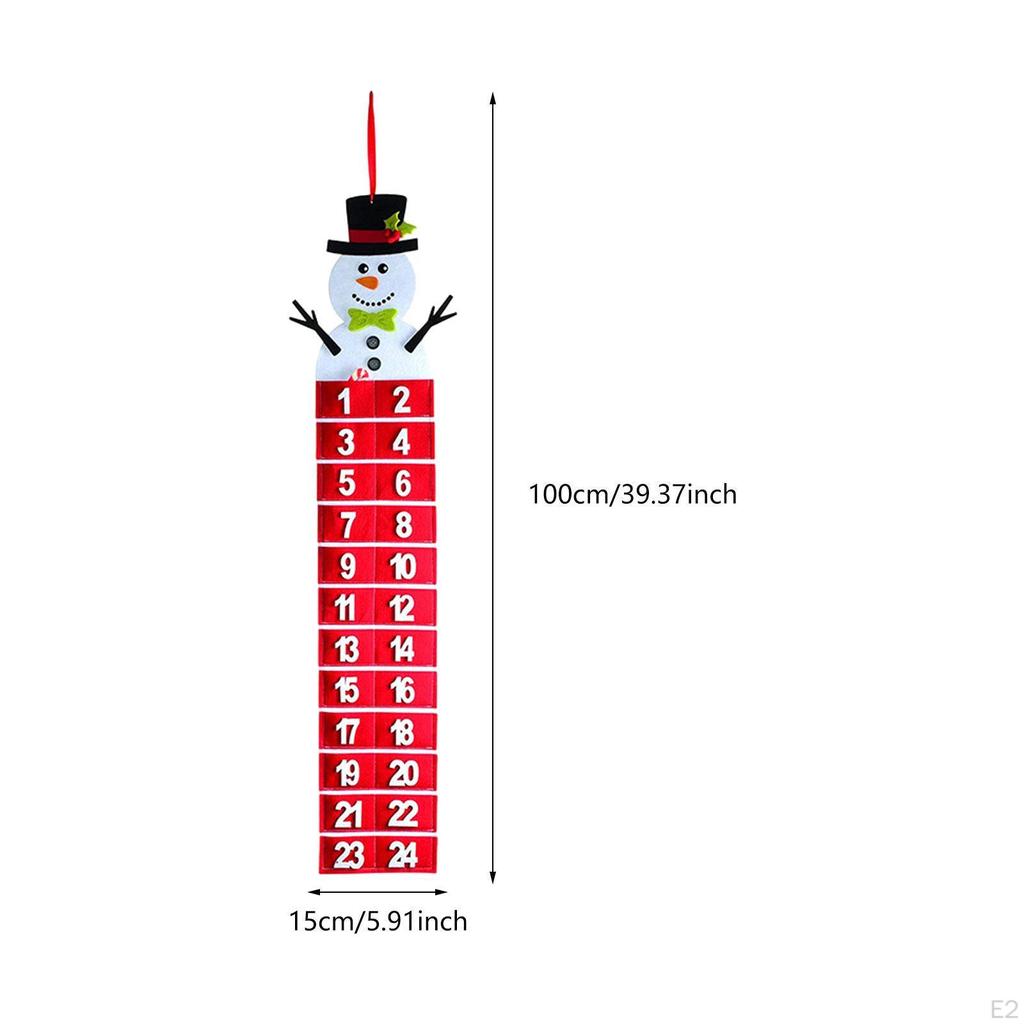 Calendario di Natale dell'Avvento Creativo Regalo Ideale Decorazione Carina Oggetto di Scena per