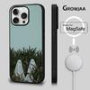 Cute Ghost Phone Case For iPhone 16e,16,15,14,13,12,11,Plus,Pro,Max,Mini Magsafe Magnetic Wireless Charging