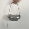 Korean PU Half Moon Bag Women's Versatile Underarm Bag Soft Leather Dumpling Bag One Shoulder Crossbody Bag
