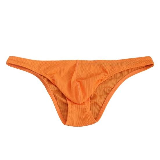 Men Briefs Low-Rise Solid Color Breathable Comfortable Panties Triangle Style Thin Underwear U-convex