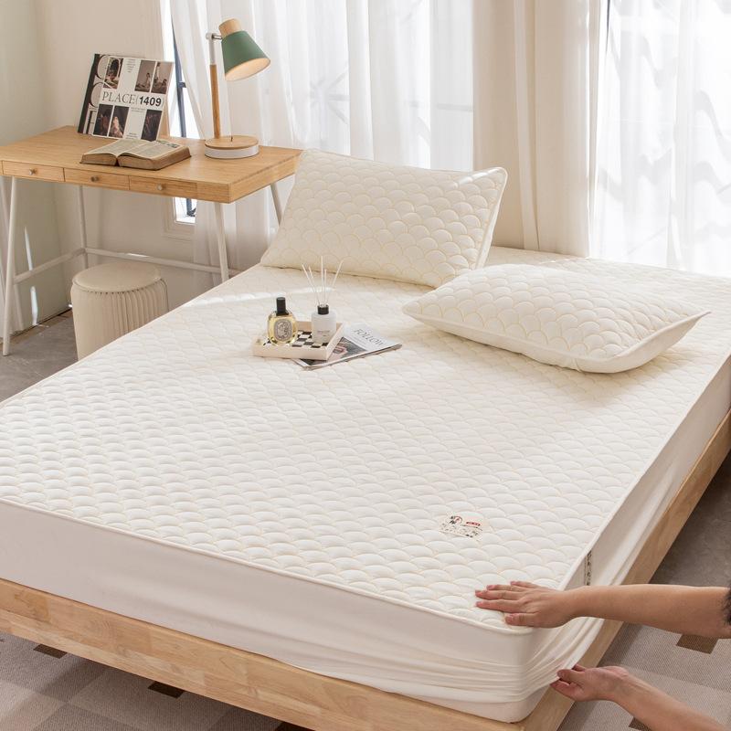 Maternal and Infant Grade Raw Cotton Padded Bed Sheet, Soybean Fiber Embroidered Mattress, and Mattress Cover with Simmons