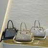Ladies' 2025 New Clip Rhinestone Studded Starry Sky Woven Fashionable Trend Single Shoulder Handbag