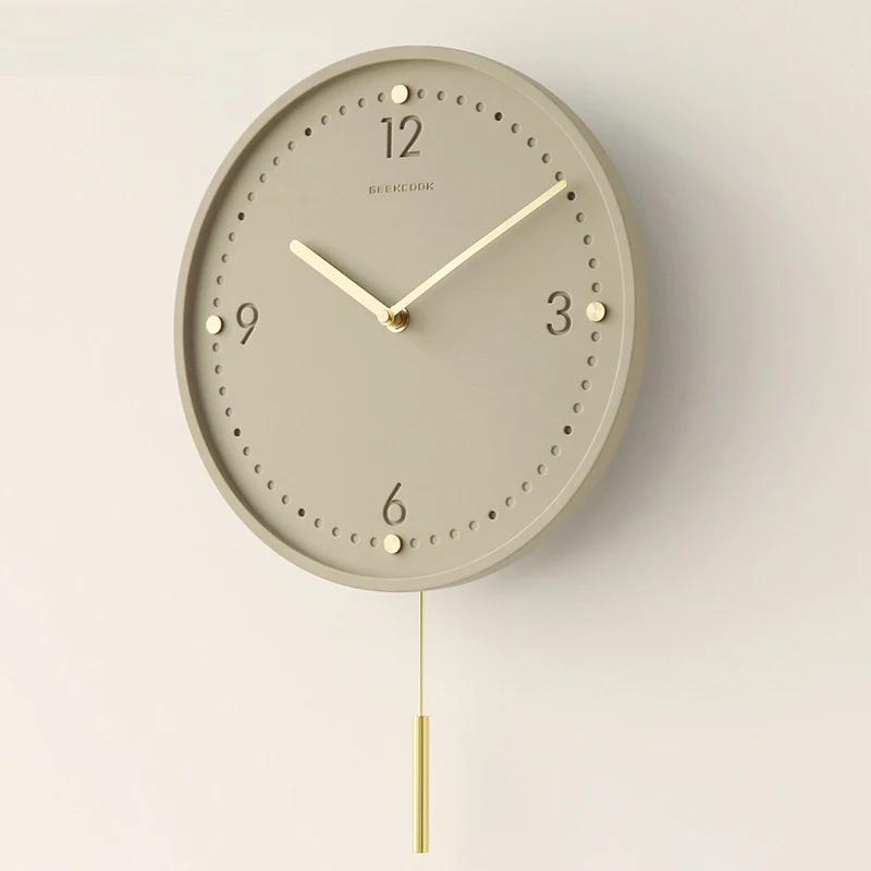 Minimalist Home Silent Wall Clocks High Quality Wall Decoration Light Luxury Wall Clock Reloj Pared Home Decoration Accessories