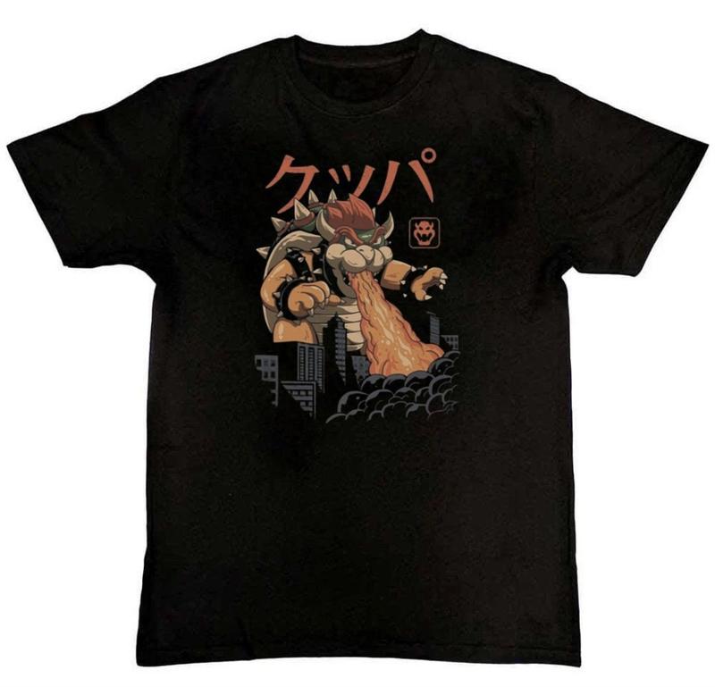 

Godzilla Bowser Japan King of Monsters movie Unisex T-Shirt S