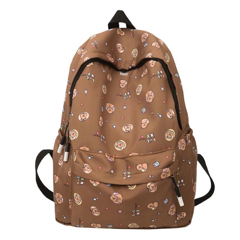 Plecak w kwiaty w stylu japońskim dla dziewcząt - Lekki, Pojemny, Idealny do użytku szkolnego