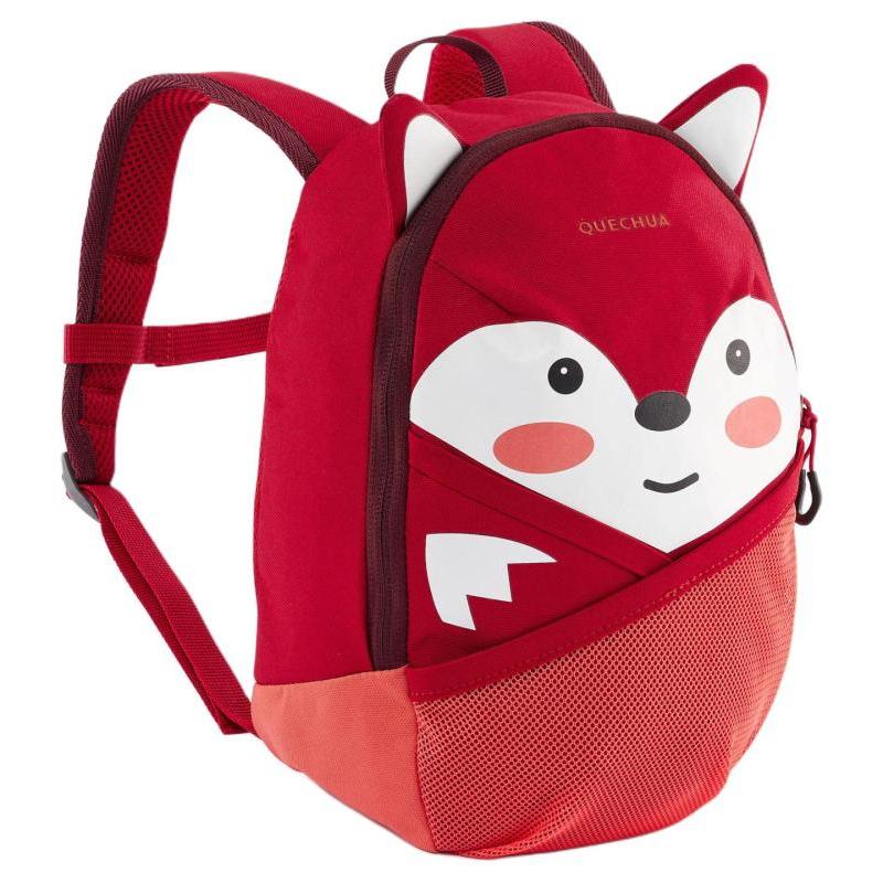 

DECATHLON 5 л QUECHUA Походный рюкзак с рисунком лисички, школьный рюкзак из полиэстера, женский красный