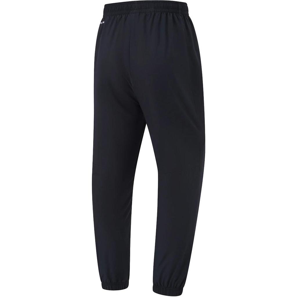 Li Ning Fitness Series Solid Color Mid Waist Breathable Versatile Jogger Knit Sports Pants Men Bottoms Black AYKU089-3