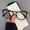 Retro Cat Eye Glasses For Women Professional Flat Light Mirror High-quality Anti-blue Light Fashion Reading Glasses 9206