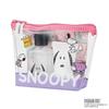 PEANUTS Snoopy Gift with Clear Pouch, Peach Scent (Hand Cream, Hand Soap, SNOOPY)