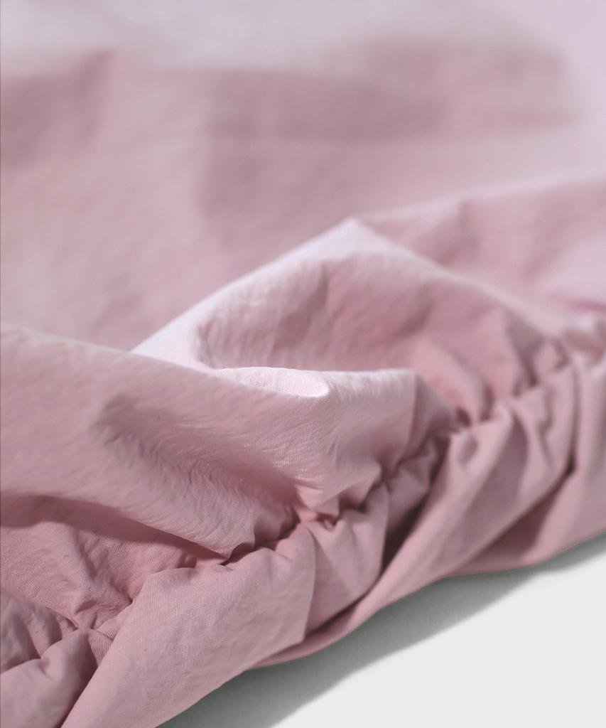 Maseumaluljeueopaeleol Essential Parasuit Shirring Cargo Pants_Indie Pink