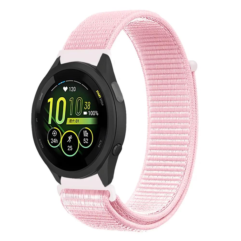 20mm 22mm Pletený nylonový smyčkový řemínek pro Garmin Forerunner 165 55 965 265 255 955 Venu 3 Náramek pro Garmin Active/Vivoactive 5