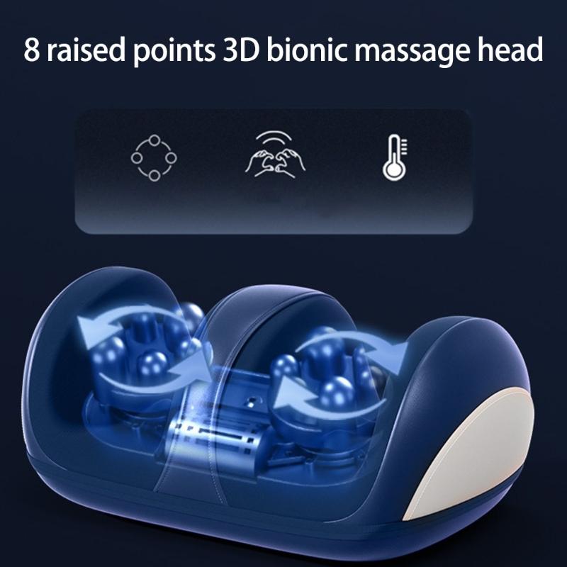 Heated Shiatsu Electric Foot Massager With Knead Rollers For Women and Men Calf Muscle Relief And Care