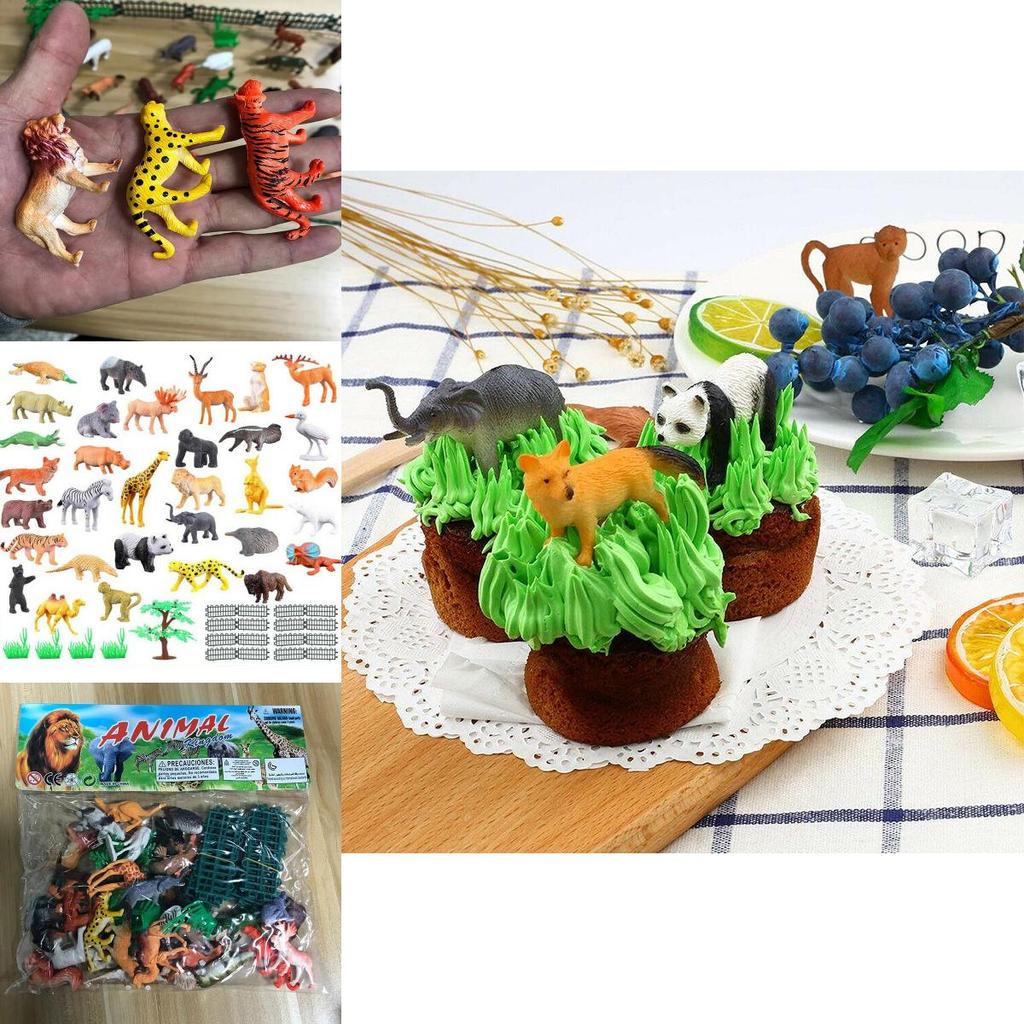 Animal Set 53 Pieces Of Wild Animals Ocean Insects Farm Dinosaurs Simulation Small Animal Models For Children Characters)