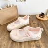 Summer new niche shallow mouth single shoes fashion sports ballet shoes Velcro Mary Jane versatile