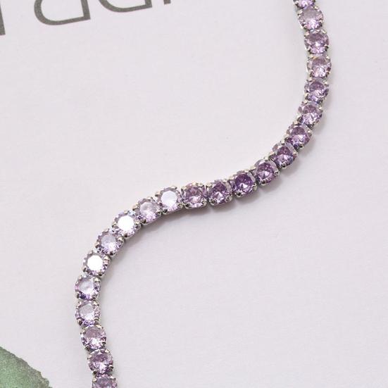 Brățară șic cu stras delicat rafinat multicolor strălucitor rochie răpitoare tenis brățară femei bijuterii încheietura mâinii