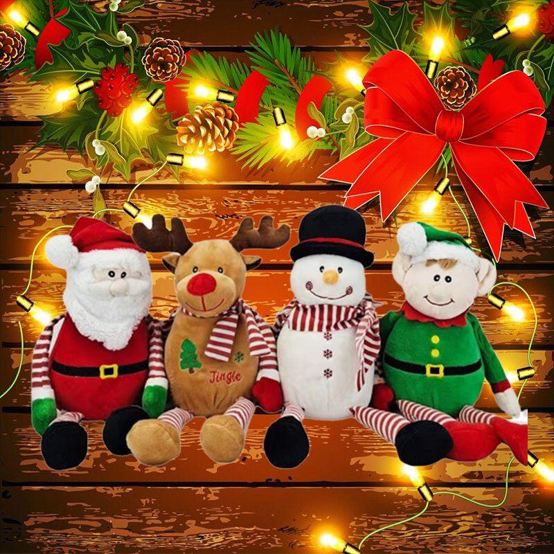 Premium Plush Stuffed Santa Doll For Festive Home Decorations