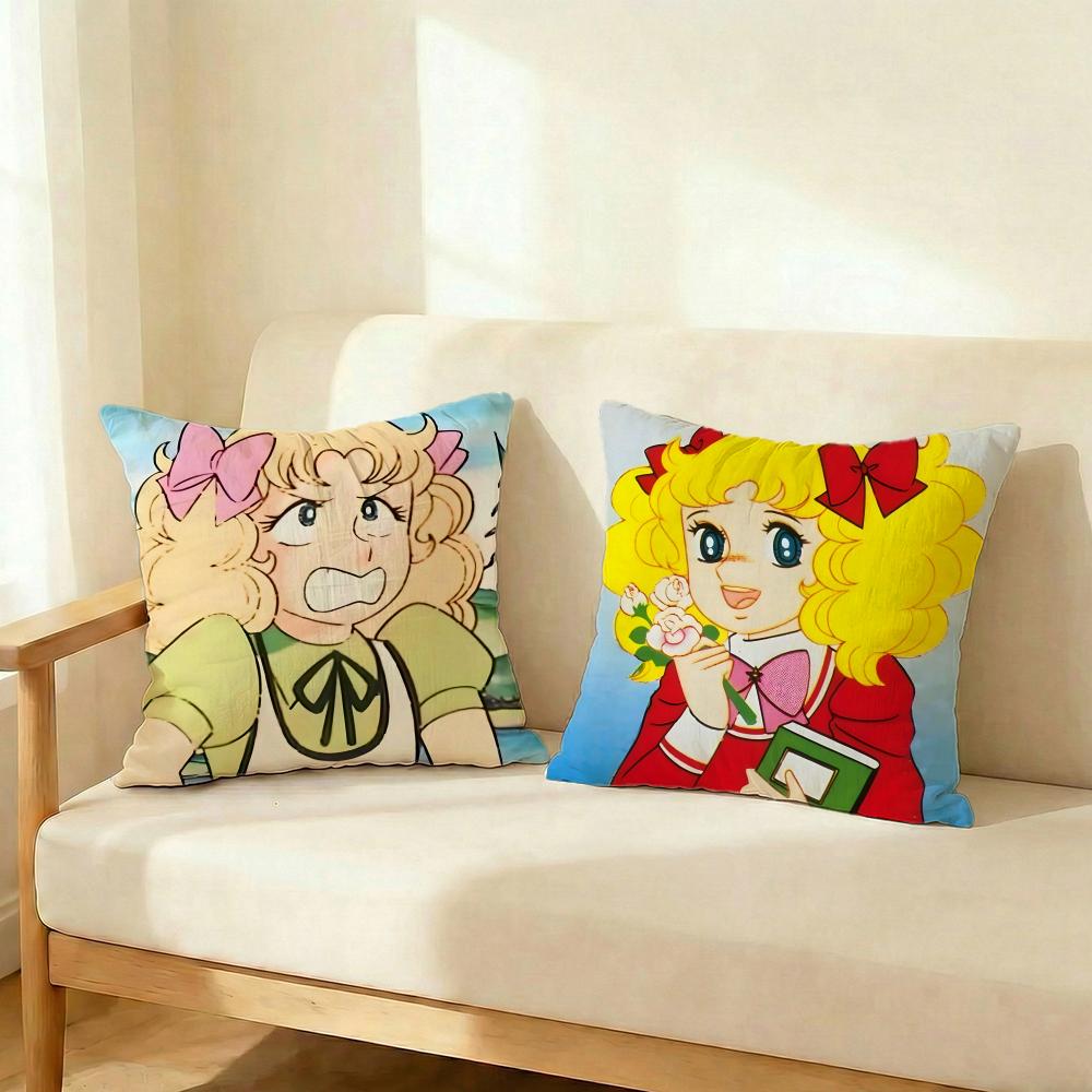 Anime Candy Candy Cushion Cover Decorative Cushions Covers Cover Sofa 50x50 Pillow 4 Piece 45x45 40x40 Pillowcase