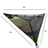 Outdoor Triangular Hammock, Portable Mesh Mesh Fabric Hammock, Aerial Tree Tent, Leisure Mesh Bed