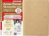 2026 Time Management Course Planner 16 Months Planner December Weekly Vertical A5 Italian Genuine Leather Milano Line Beige Elegance "Action 2026"