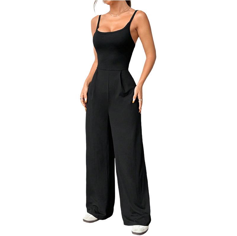 2026 Spring/Summer Women's High Waist Street Style Thin Camisole Jumpsuit