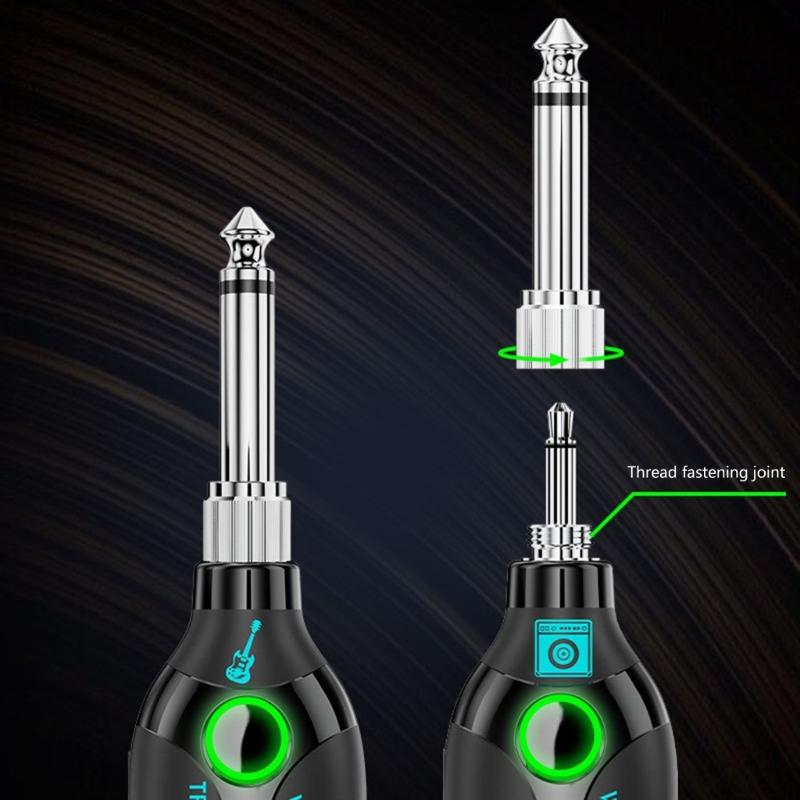 2.4GHz Electric Guitar Accessories Wireless Guitar Transmitter Receiver System for Cordless Amplifier Guitar Cable Jacks