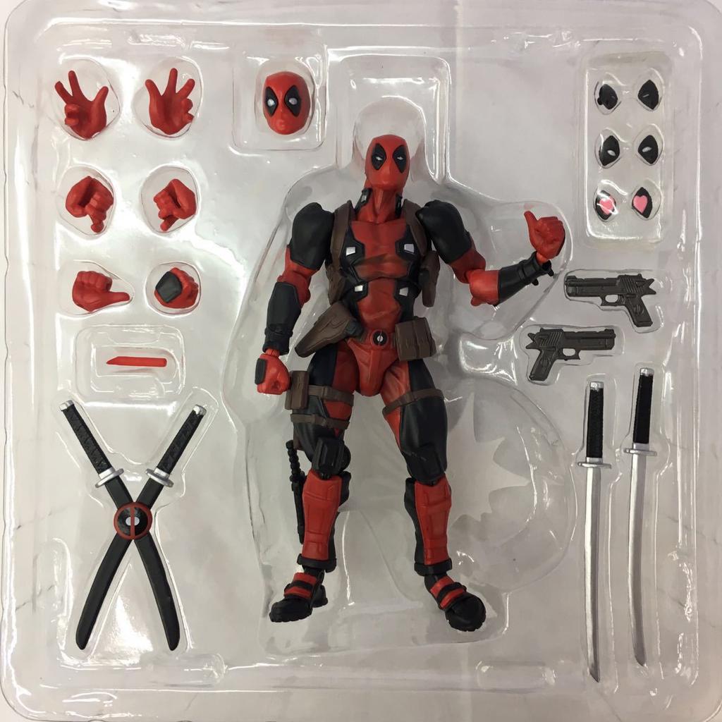 New 16CM Shocking Yamaguchi Deadpool Action Doll PVC Series Carousel Deadpool Wolverine Doll Series Model Collection Gift Giving