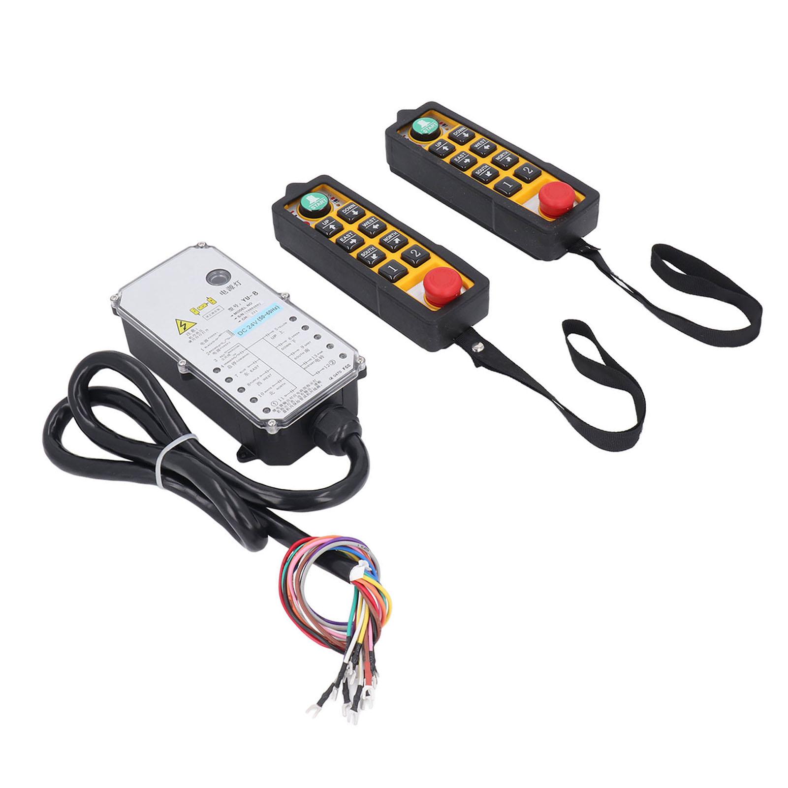 

Промисловий пульт дистанційного керування краном Подвійна ручка 6 кнопок Електричний підйомник Бездротовий перемикач Передавач