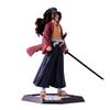 Flame Pillar Kyojuro Double Head Glowing Anime Figure Sculpture from Demon Slayer