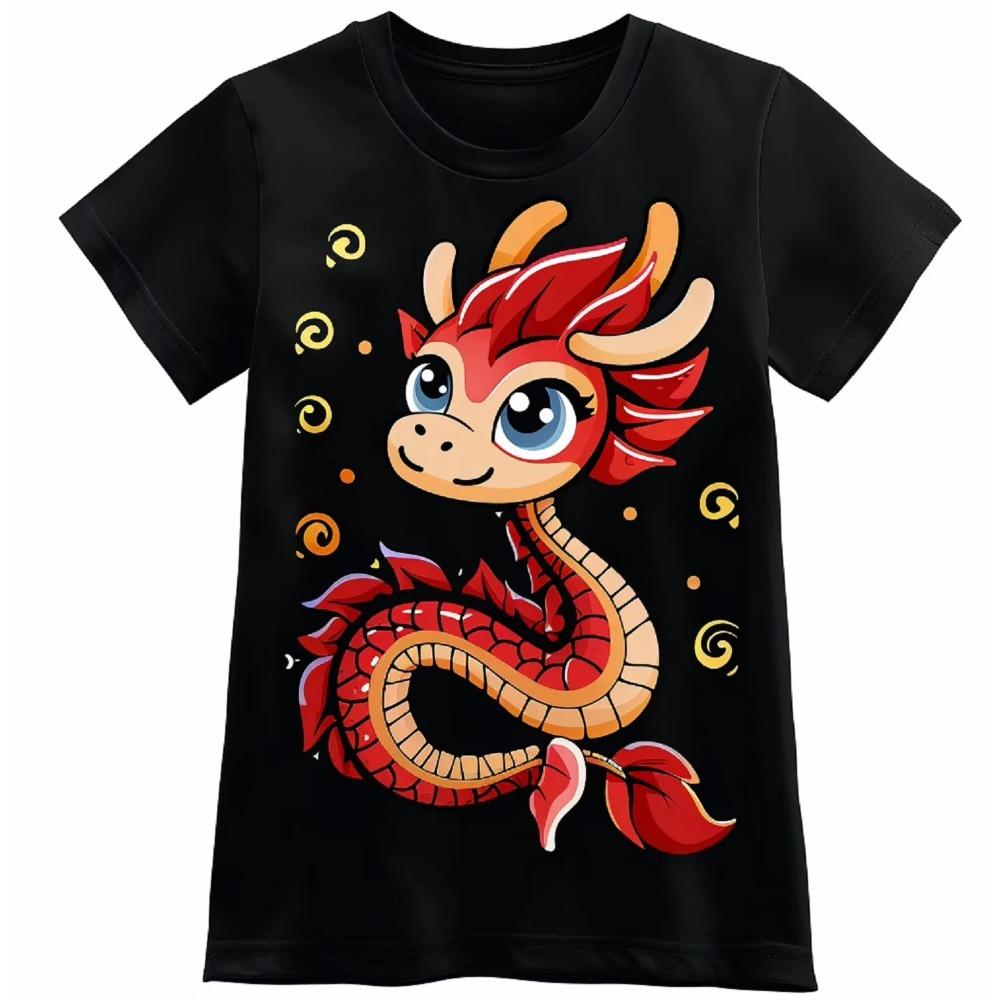 

Китайский Новый год 2024 Год Дракона С Новым годом 2024 Футболка Винтажная футболка Мужчины Женщины Топы XXXXXL бежевый