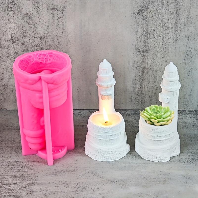 Large DIY Marine Animal Whale Seal Succulent Plant Flower Pot Resin Silicone Mold Lighthouse Candle Cup Concrete Gypsum Mold